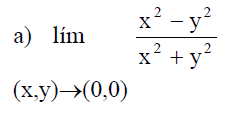 calculo de limites en varias variables